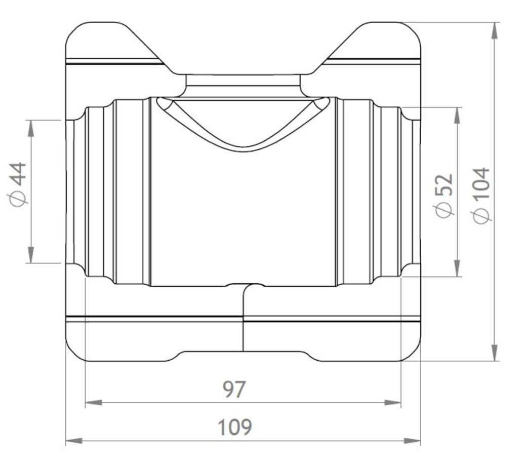 CONEL FLEX Isolierbox ,50%, EPP für Geradsitzventil / Kugelhahn DN32 | COFIBGV32