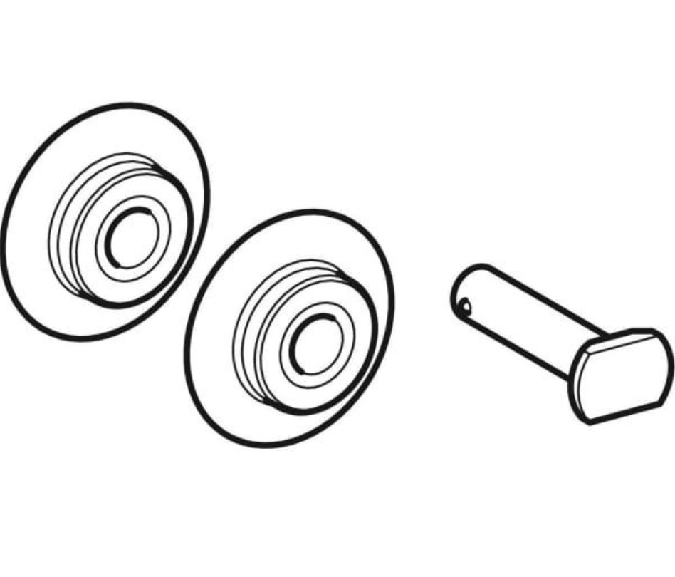 GEBERIT Ersatzschneidrad für Rohrabschneider R 12-54mm (Set, 2 Stück) Mapress |  91092