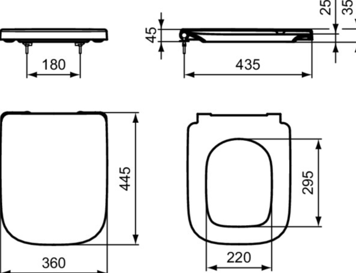 Ideal Standard WC-Sitz i.Life weiss |  T453001