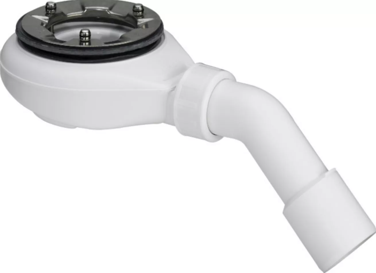Viega Ablauf Funktionseinheit Tempoplex 90mm ohne Abdeckhaube, Ablauf 45 Grad BH:60mm | 634117