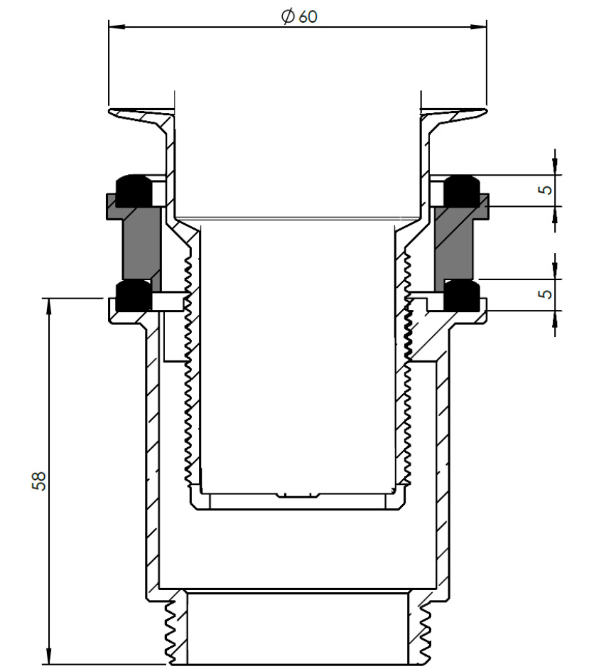 TRINNITY  Ablaufventil Push-Down 1 1/4" verchr. f.Waschtisch mit u.ohne Überl | PUSHDO 