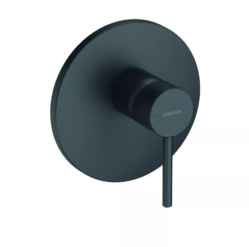 VIGOUR Farbset Brausebatterie grace f. VIGOUR-BOX VUPK schwarz matt | GRFBSM