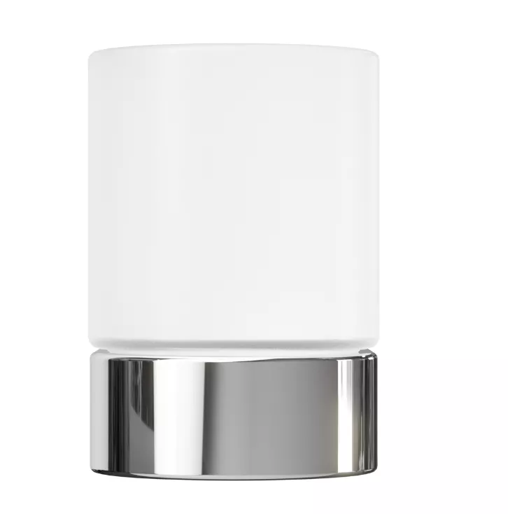 VIGOUR Glashalter derby mit Glas verchromt | DEGH