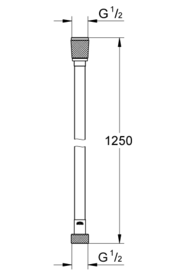 GROHE Brauseschlauch Silverflex TwistStop 1250mm chrom | 28362001