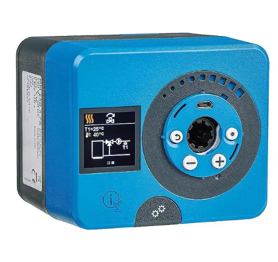 Evenes Stellmotor mit Festwertregler MMF230.10.120, mit Anbausatz AMM1 