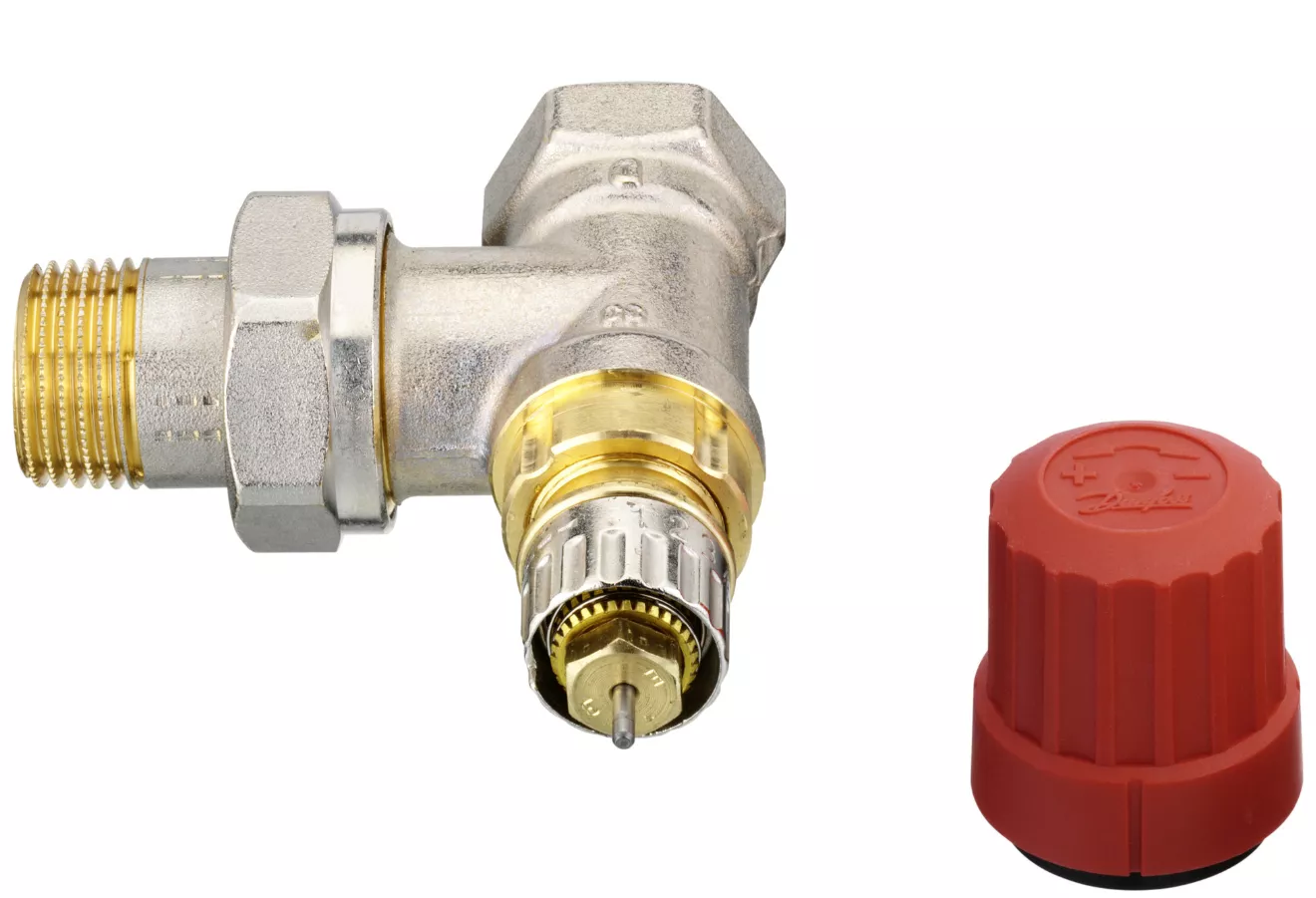 Danfoss Ventilunterteil RA-N 15 1/2" Eck matt vernickelt | 013G0033
