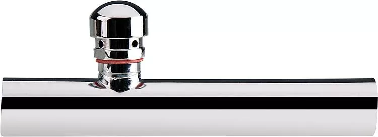 Wandrohr mit Rohrbelüfter Messing verchromt 32 x 200 mm für Waschtisch-Ablauf