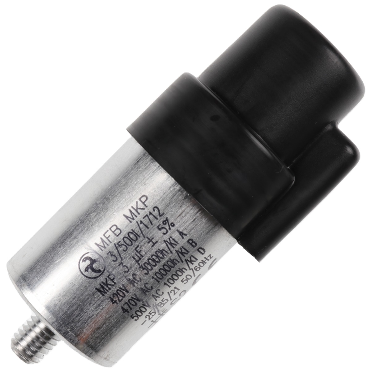 Weishaupt Kondensator-Set 3,0 uF 420V für Brennermotor Abmaße ø 30 x 48 Nr.:713472 ersetzt 713462