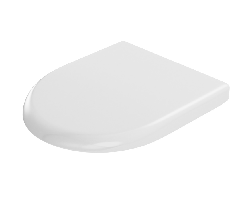 VIGOUR WC-Sitz clivia Edelstahl Scharnier semi abnehmbar weiss | CLSI