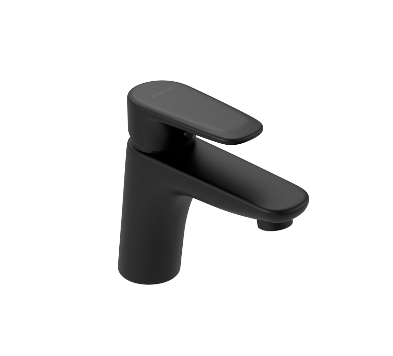 VIGOUR Einhand-Waschtischbatterie derby style schwarz matt | DESOSM