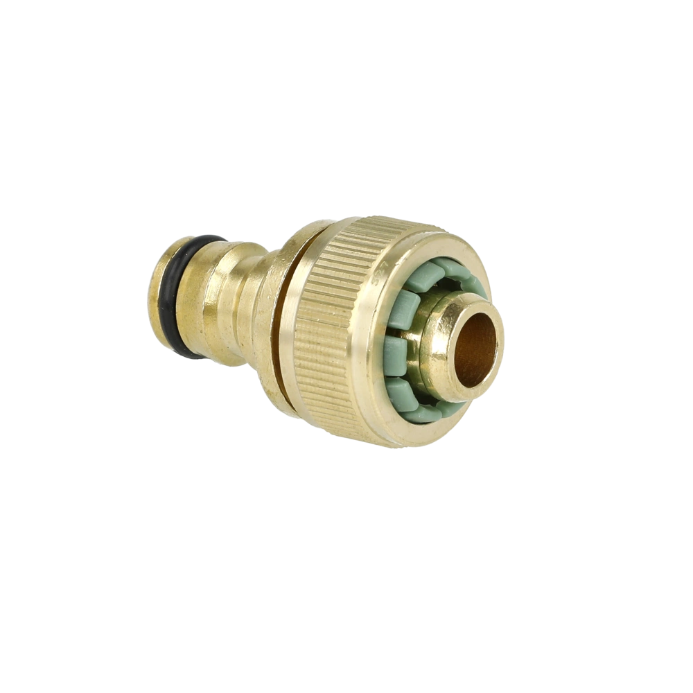 Schlauchstück 1/2" mit Steckkupplung messing