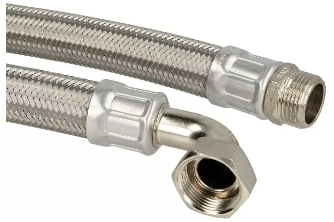 90° Winkel-Verbindungsschlauch 800mm 1" AG x 1" Mutter (Bogen) (DN 25)