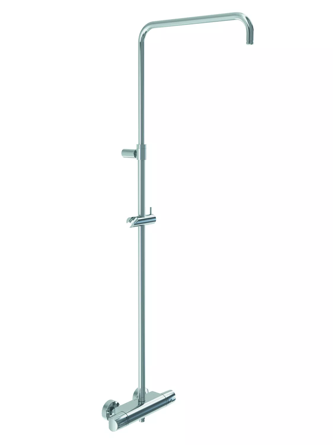 Vıgour Duschsystem derby V3 Thermostat Safe-Tec ohne Kopfbr,HB,Schlauch verchromt | DEDSO