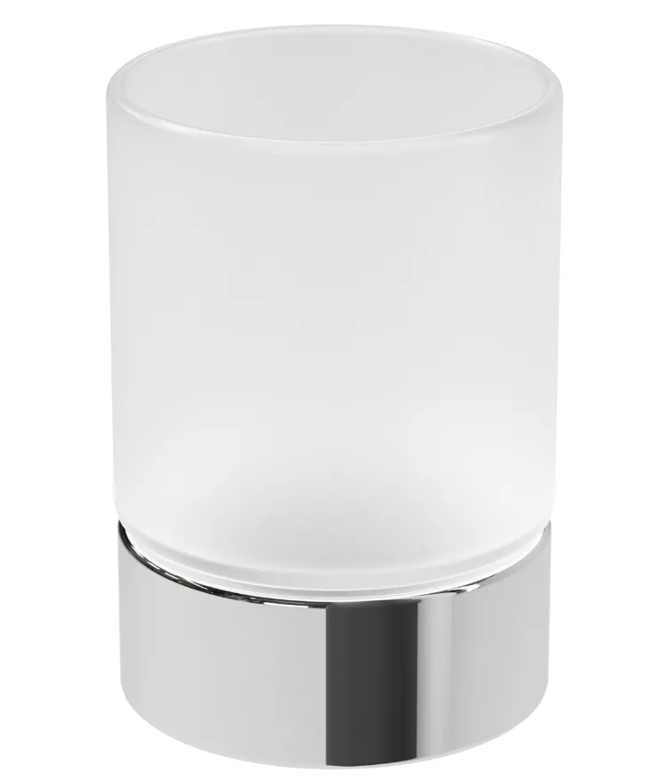 VIGOUR Standglashalter derby mit Glas verchromt | DEGHS
