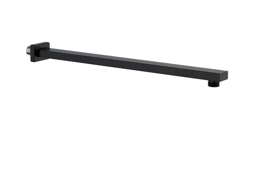 VIGOUR Brausearm Wand, Rosette softedge, 450mm Metall, schwarzmatt | VARM45ESM