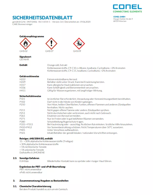 CARE Heizkessel-Reinigungs-Service-Box gefüllt mit 8 Produkten | CAREHKRB
