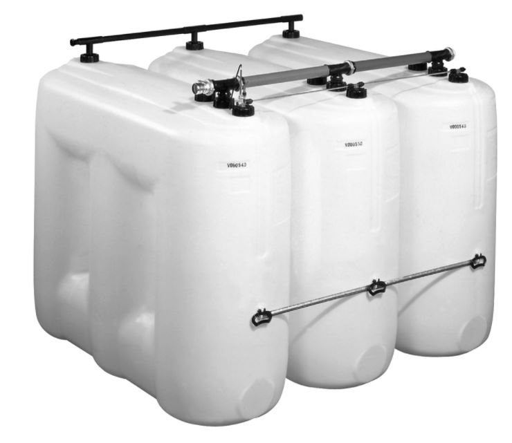 Dehoust Tanktentnahmegarnitur 3er Batterie für PE-Tanks / Kunststoff-Tanks Nr. 72241