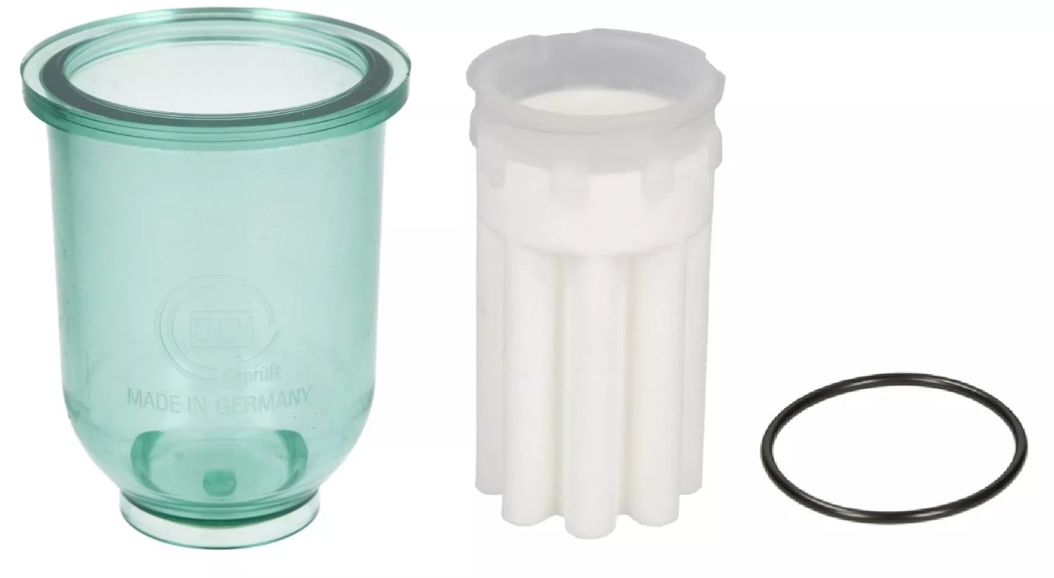 Set Klarsichtfiltertasse Filtertasse inkl. Filtereinsatz & O-Ring für Heizölfilter 3/8" 1/2"