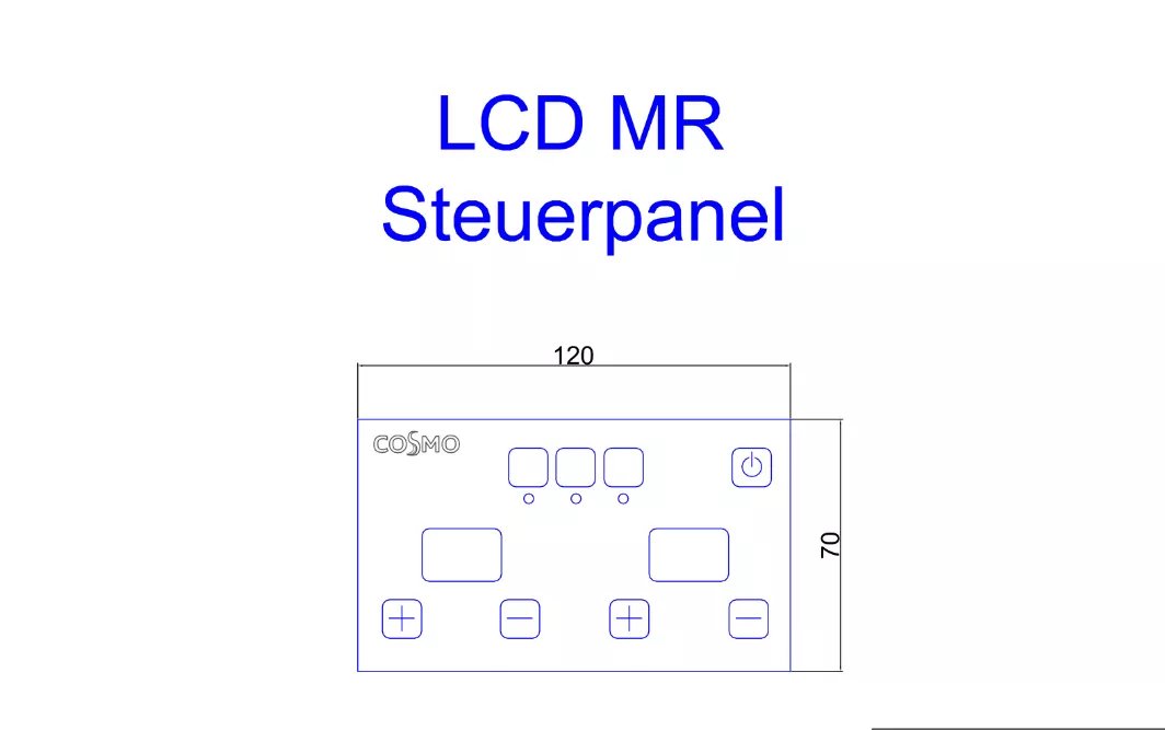 COSMO Regelung LHfamilie LCD Standard MR m.2 Betriebsarten Auto-Manuell | CMR