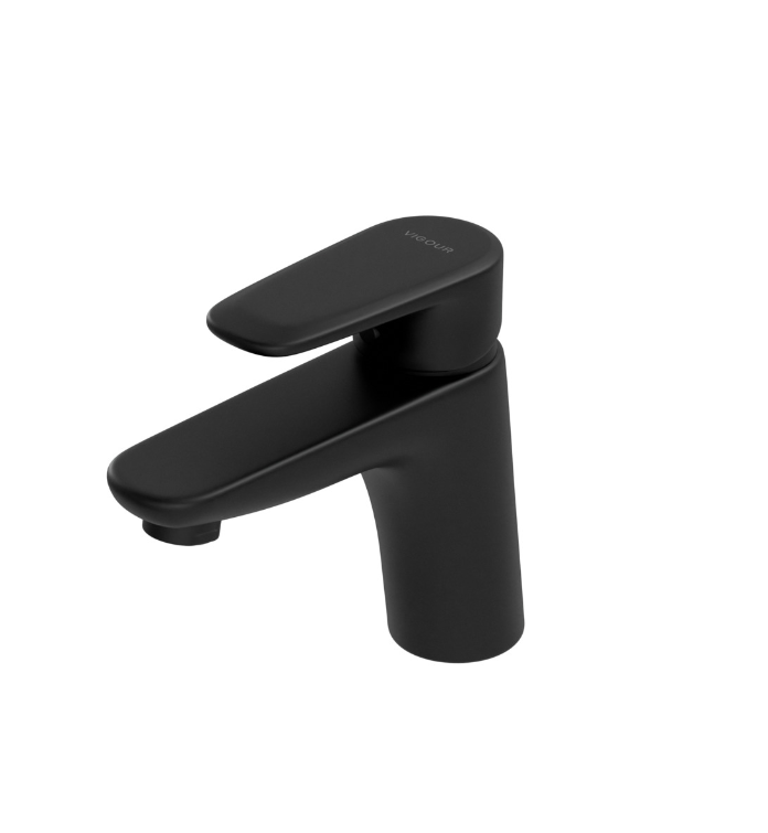 VIGOUR Einhand-Waschtischbatterie derby style schwarz matt | DESOSM