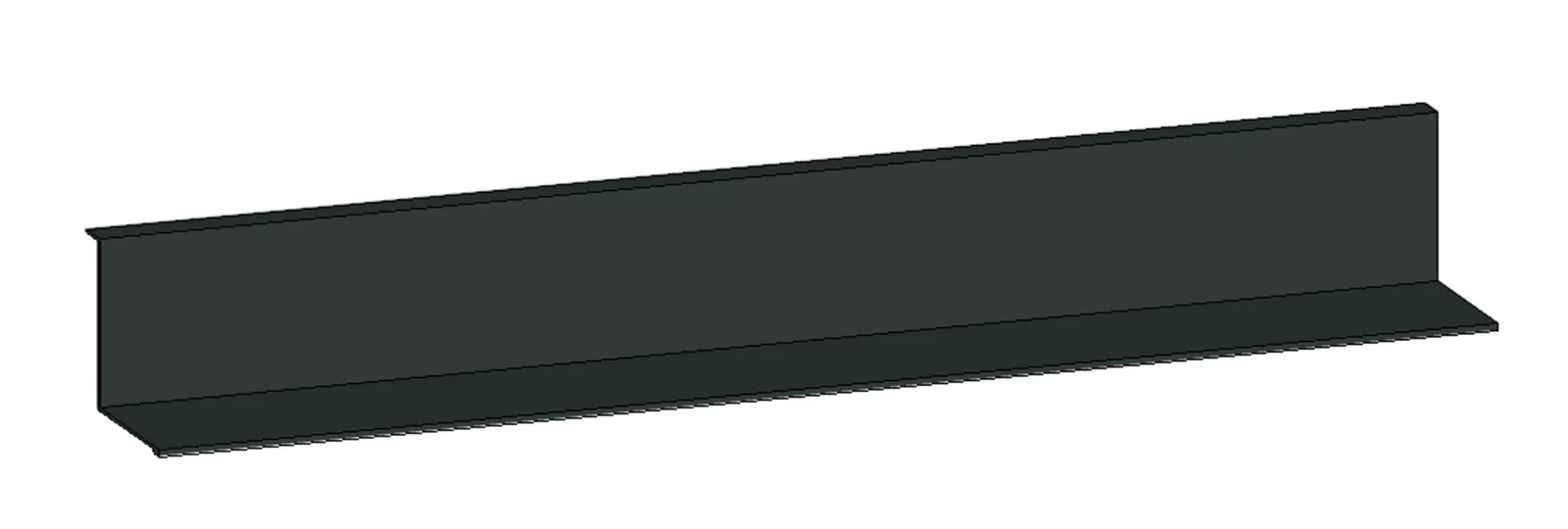 VIGOUR Metallablage f.Flächenspiegel 1200mm schwarz matt | CLA120SW