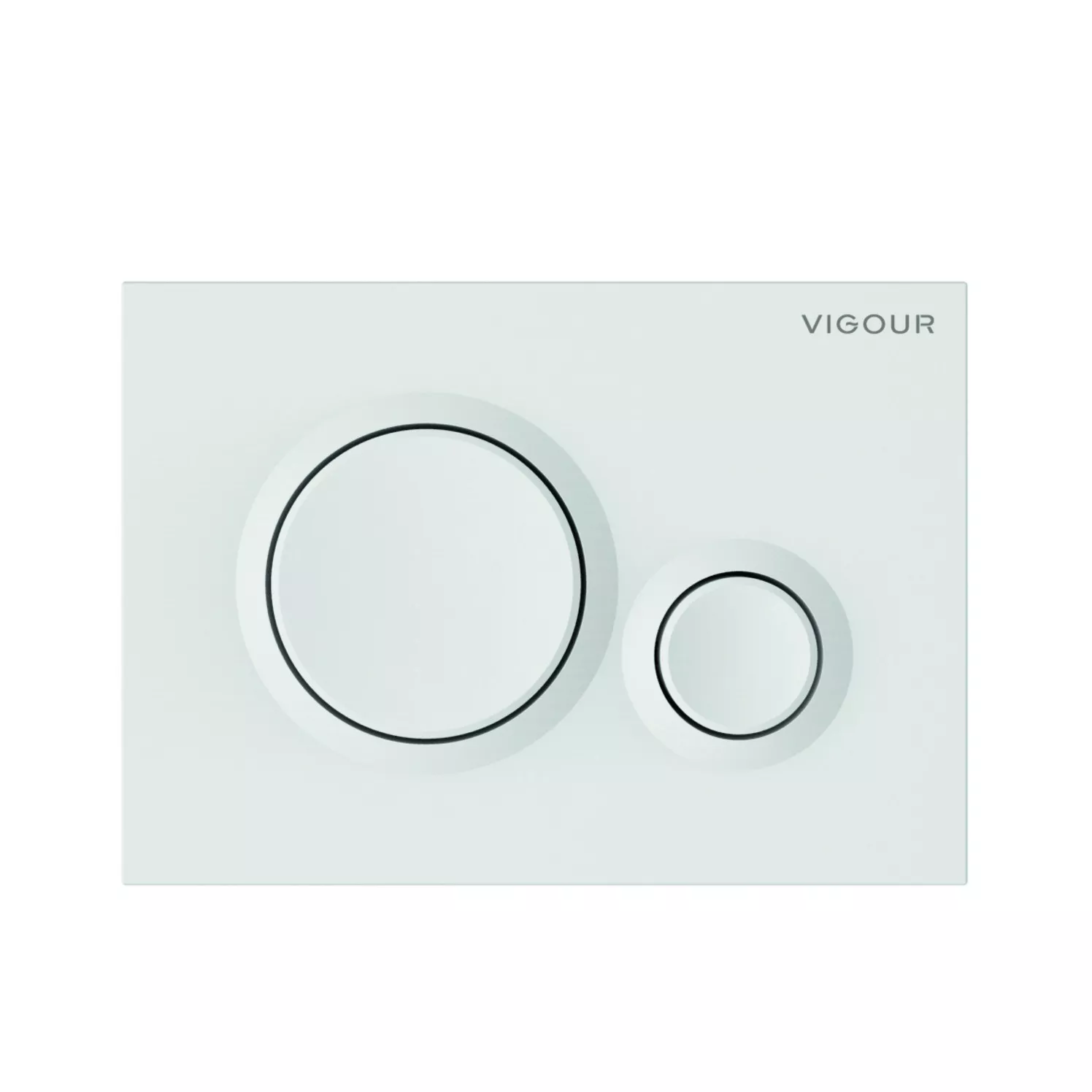 VIGOUR Betätigungsplatte DON individual 1.0 weiss für 2-Mengen-Spültechnik V1DON