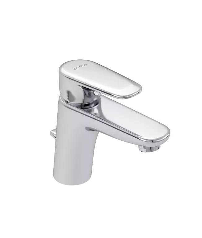 VIGOUR Einhand-Waschtischbatterie derby style mit Ablaufgarnitur verchromt | DES