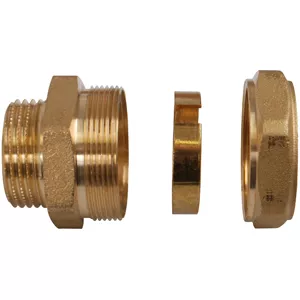 Solarwellrohrverschraubung DN25 1" metallisch dichtend AG
