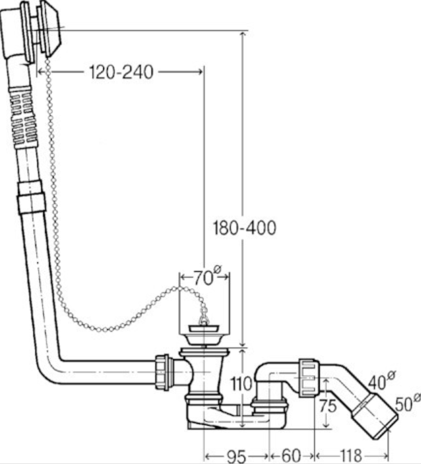 Viega Ab-/Überlauf Funktionseinheit Citaplex Ablaufbogen 45 Grad | 101947