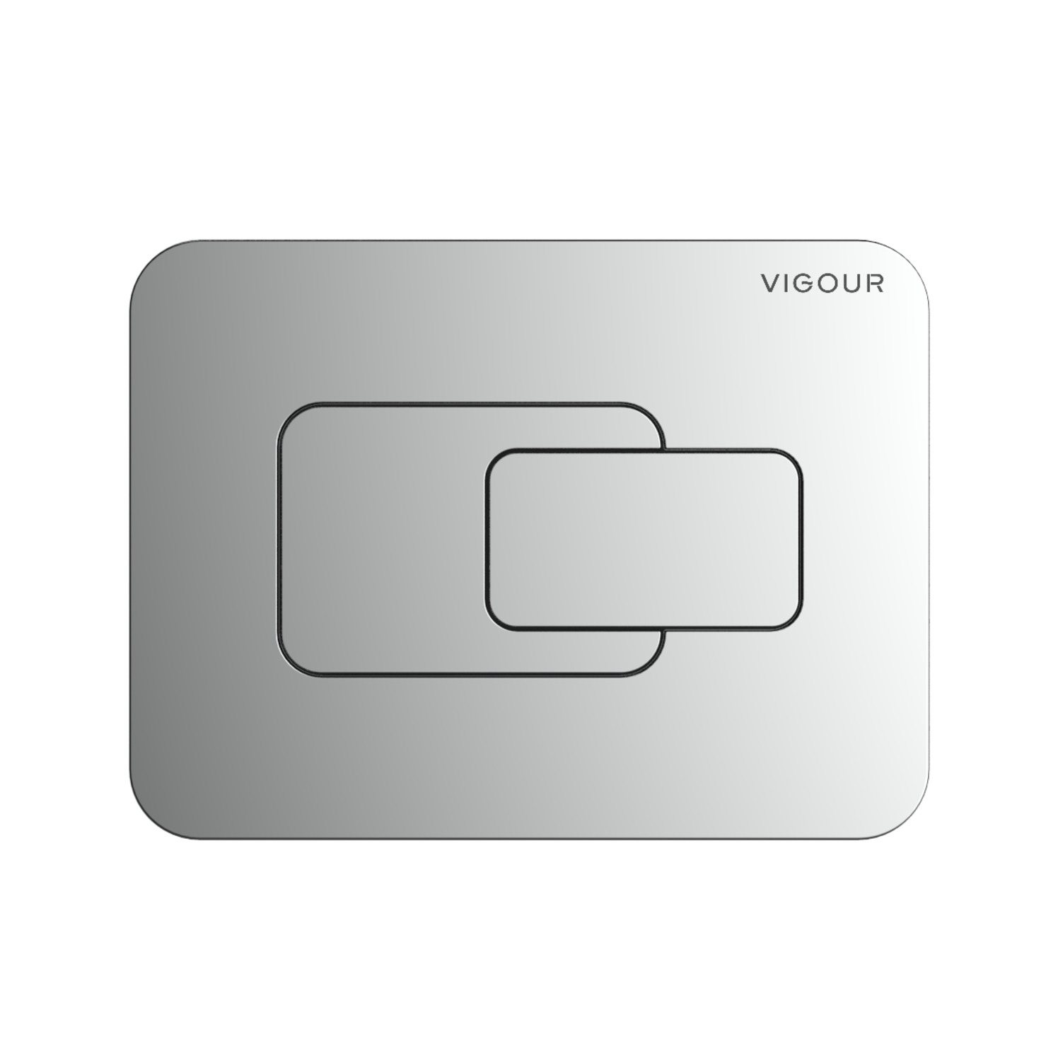 VIGOUR WC-Betätigungsplatte DEE chrom magnetisch f. Einwurfsch. Nr.:V1DEECH