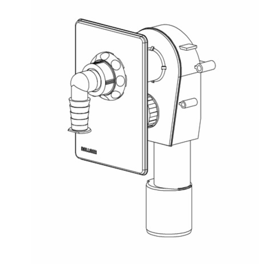 Dallmer Wandeinbau-Waschgeräte-Siphon DN 40/50 HL 400 | 130402