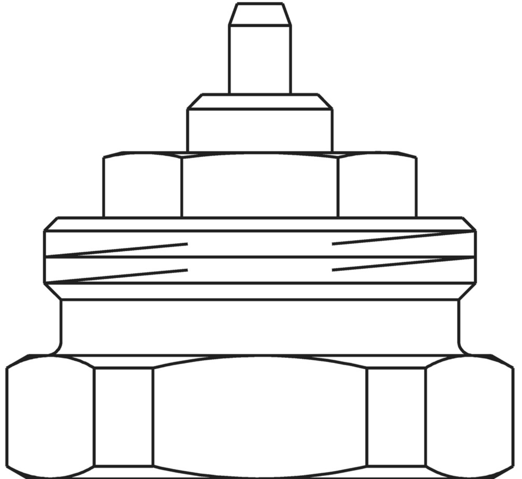 Oventrop Adapter für Umrüstung von Gewindeanschluss M30 x 1.0 auf M30 x 1.5 | 1011445