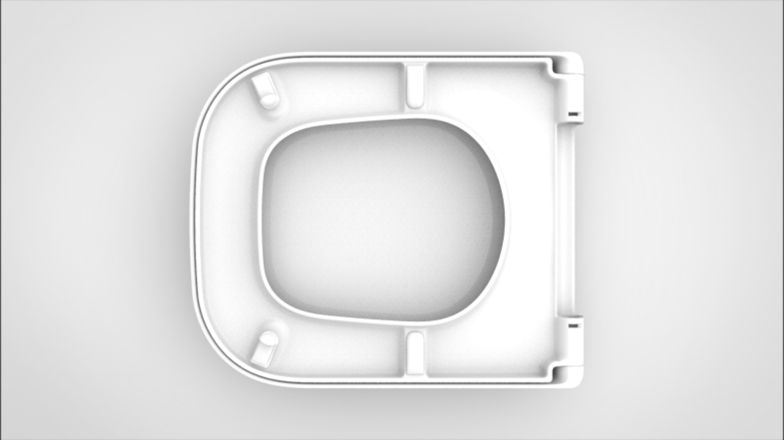 VIGOUR WC-Sitz derby plus WC-Sitz WWC70 – abnehmbar, weiß | DEPSIW70