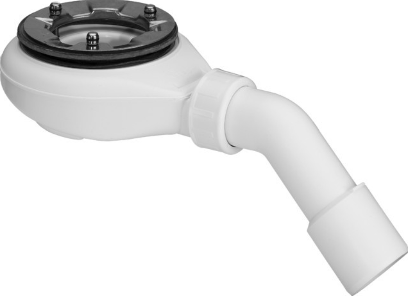 Viega Ablauf Funktionseinheit Tempoplex 90mm ohne Abdeckhaube, Ablauf 45 Grad BH:60mm | 634117