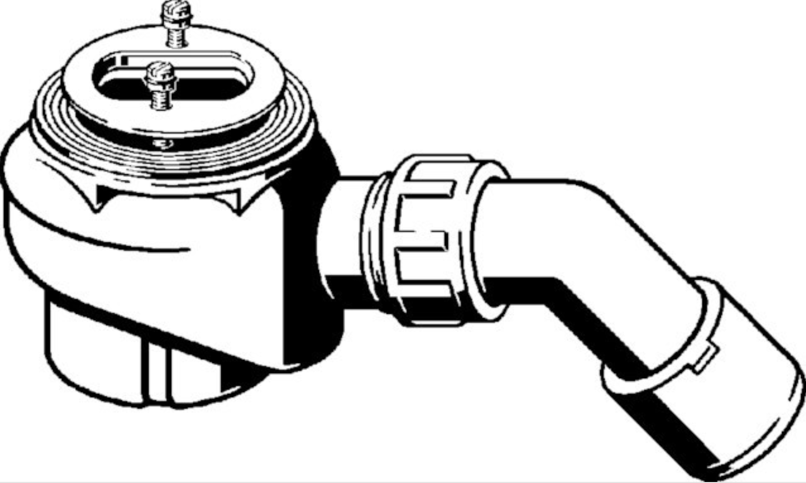 Viega Ablauf Funktionseinheit Domoplex ohne Abdeckhaube,für DW mit 52mm | 130817