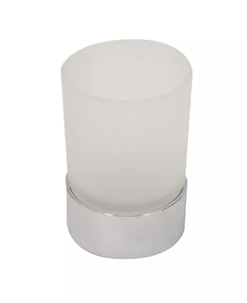 VIGOUR Standglashalter derby mit Glas verchromt | DEGHS
