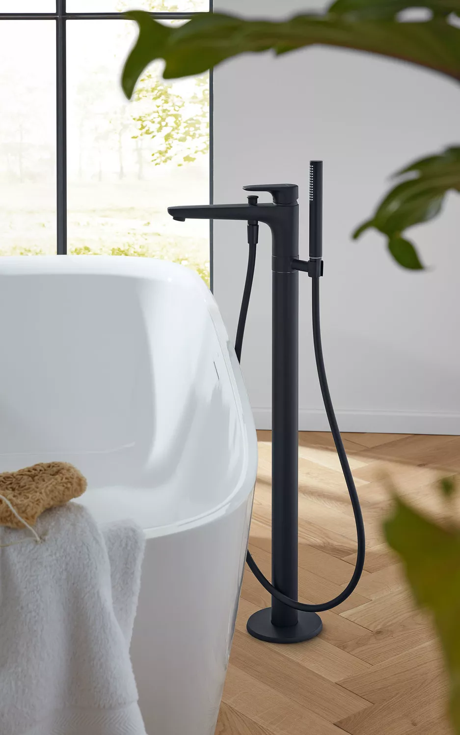 VIGOUR Einhand-Standarmatur Wanne derby style f. UP-Körper DEUPWS schwarz matt | DESFSTWSM