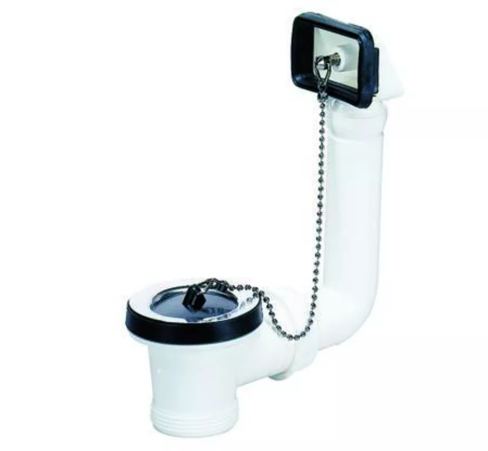 Dallmer Ab-u.überlaufgarnitur f.Spüle 1 1/2" mit Kette und Stopfen | 110206
