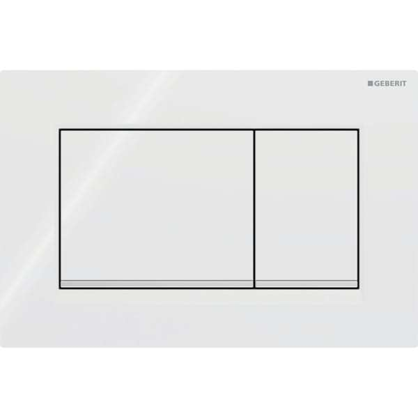 GEBERIT Sigma30 Drückerplatte Weiß/Chrom, 2-Mengen-Spülung | 115883KJ1