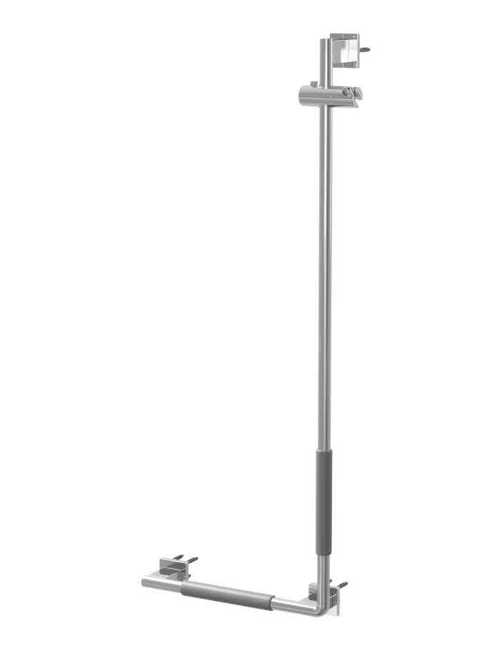 VIGOUR Duschhandlauf derby plus m. Brausestange Handl.li.verchr.m.ABS | DEPDHLBL