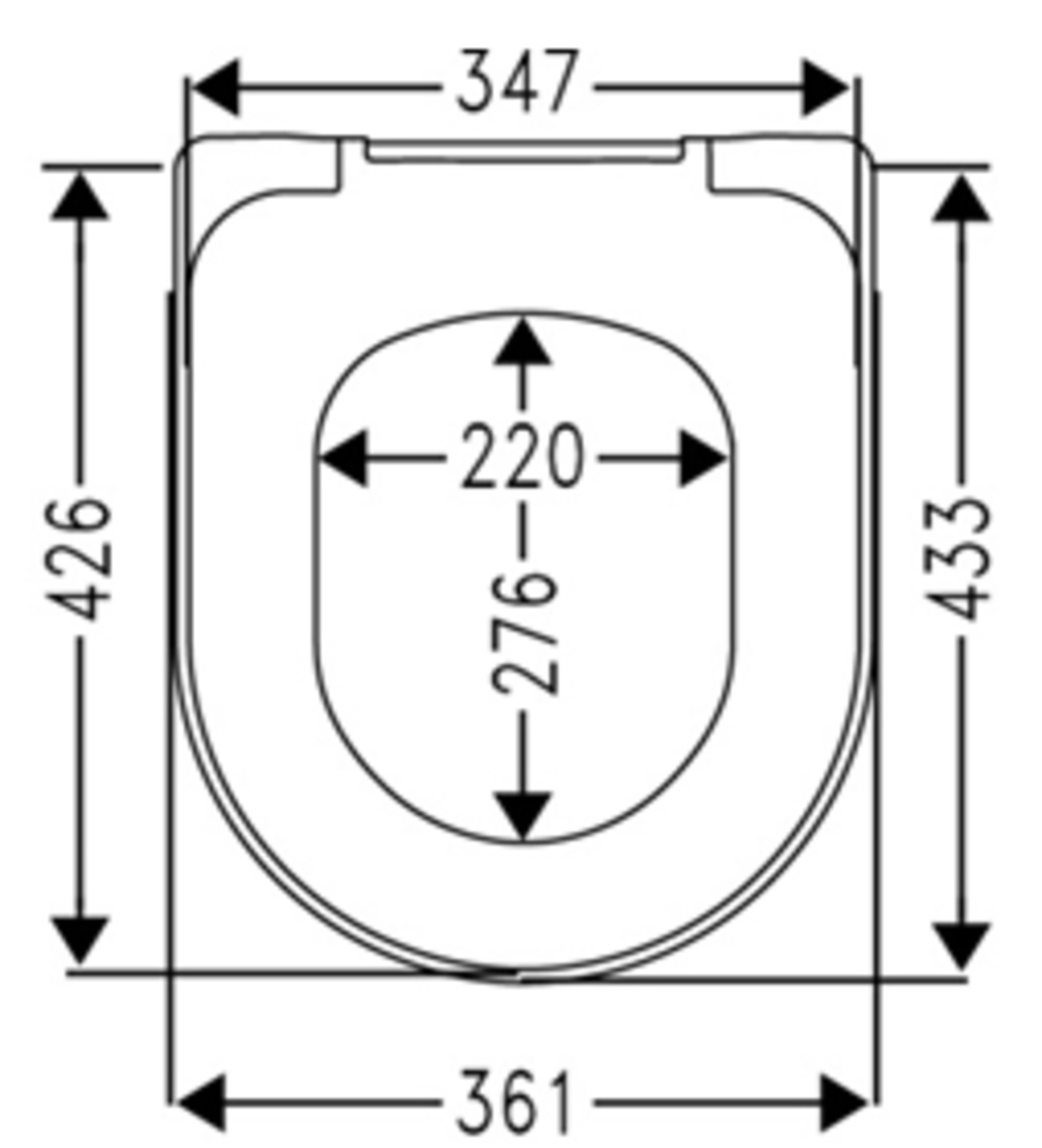 VIGOUR clivia V2 WC-Sitz rund CLPFSIAS | mit Absenkautomatik, abnehmbar | ersetzt derby rund DERSIAS