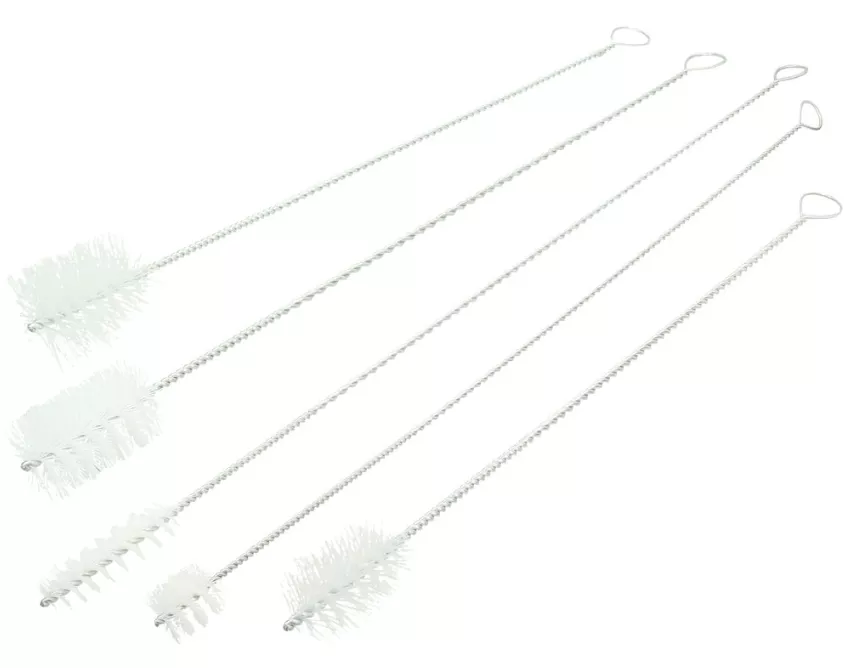 Stielbürsten-Set aus Perlon 5-teilig 730-1000 mm Kesselbürste Offenrohrbürste