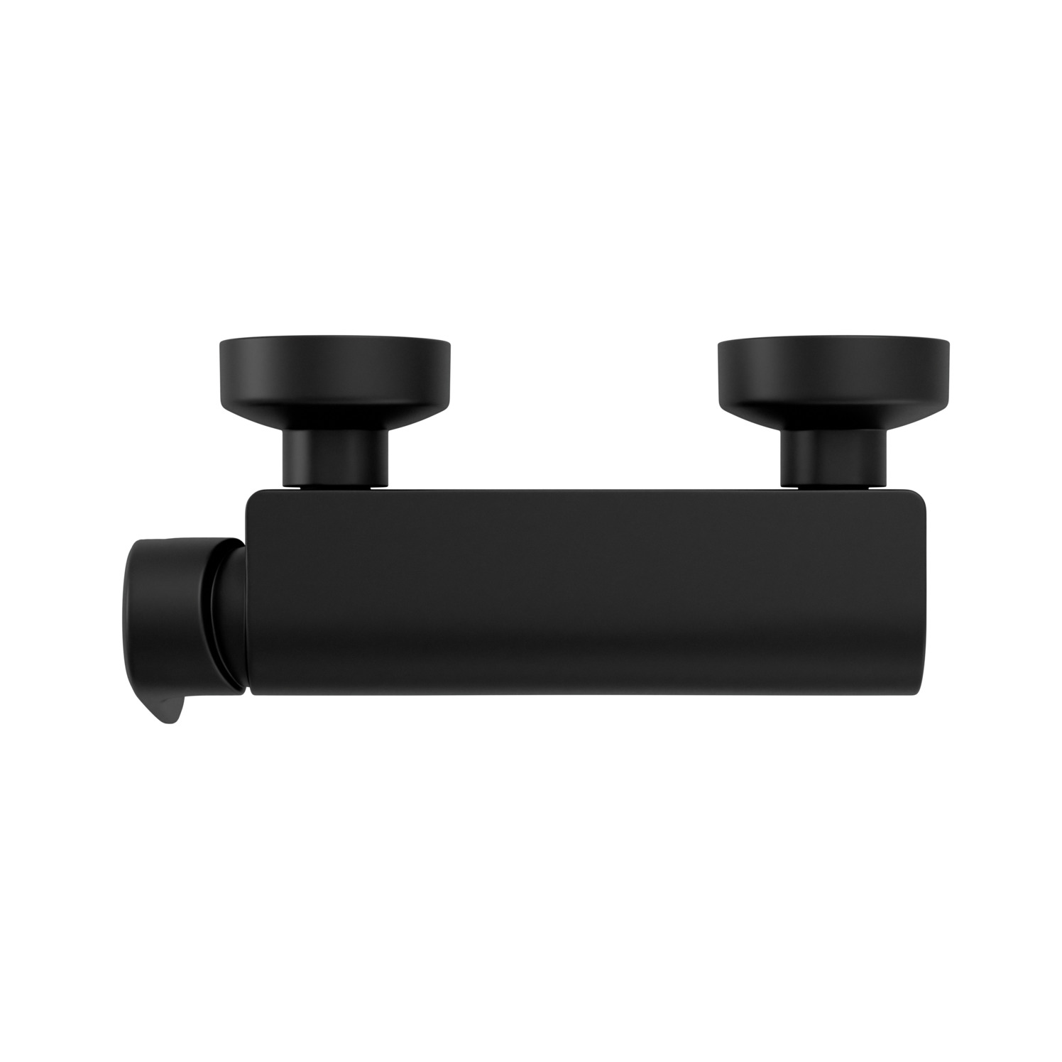 VIGOUR Einhand AP-Brausebatterie Derby Style in Schwarz matt ohne Brausegarnitur für modernes Badezimmer