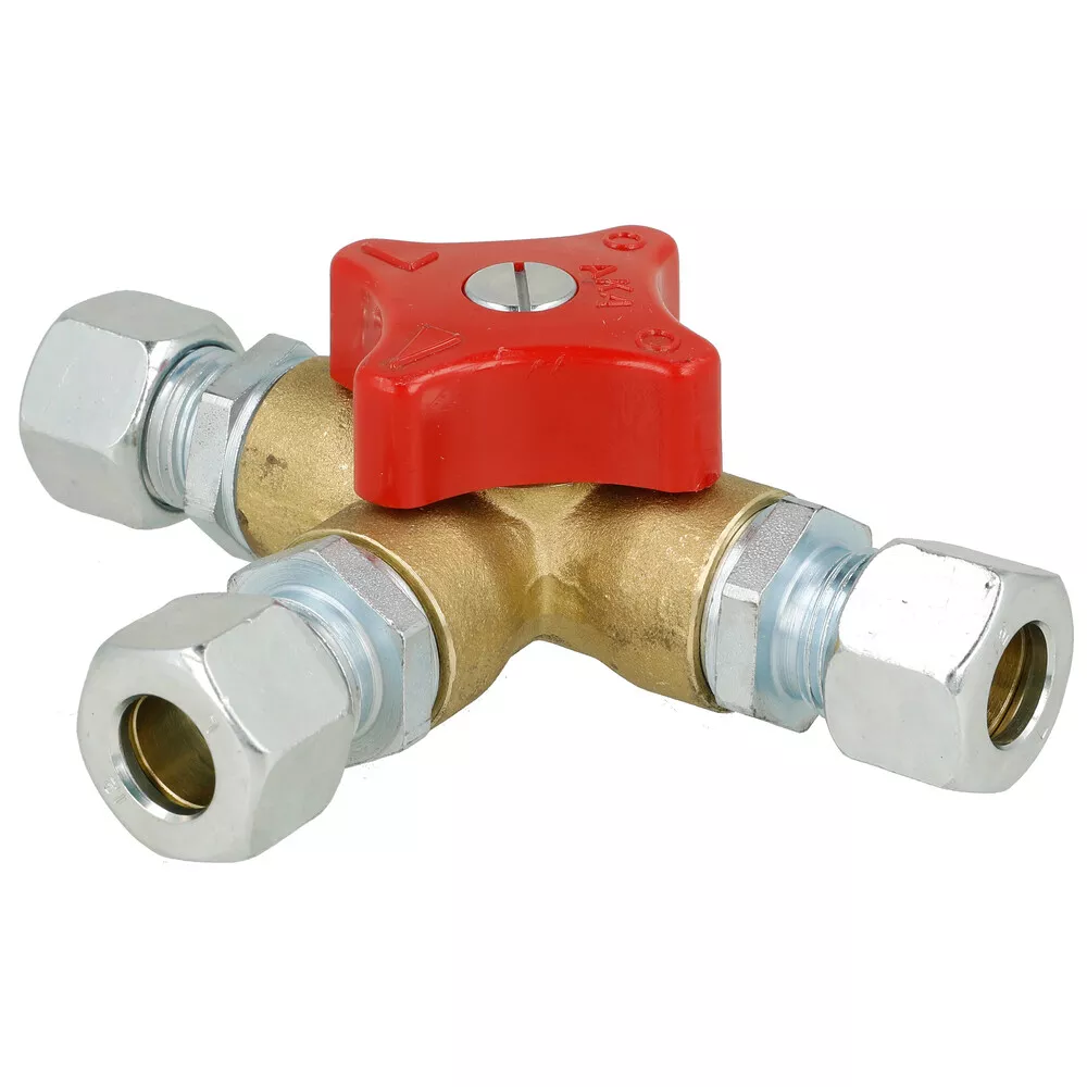 Umschaltventil 12 mm x 12 mm x 12 mm