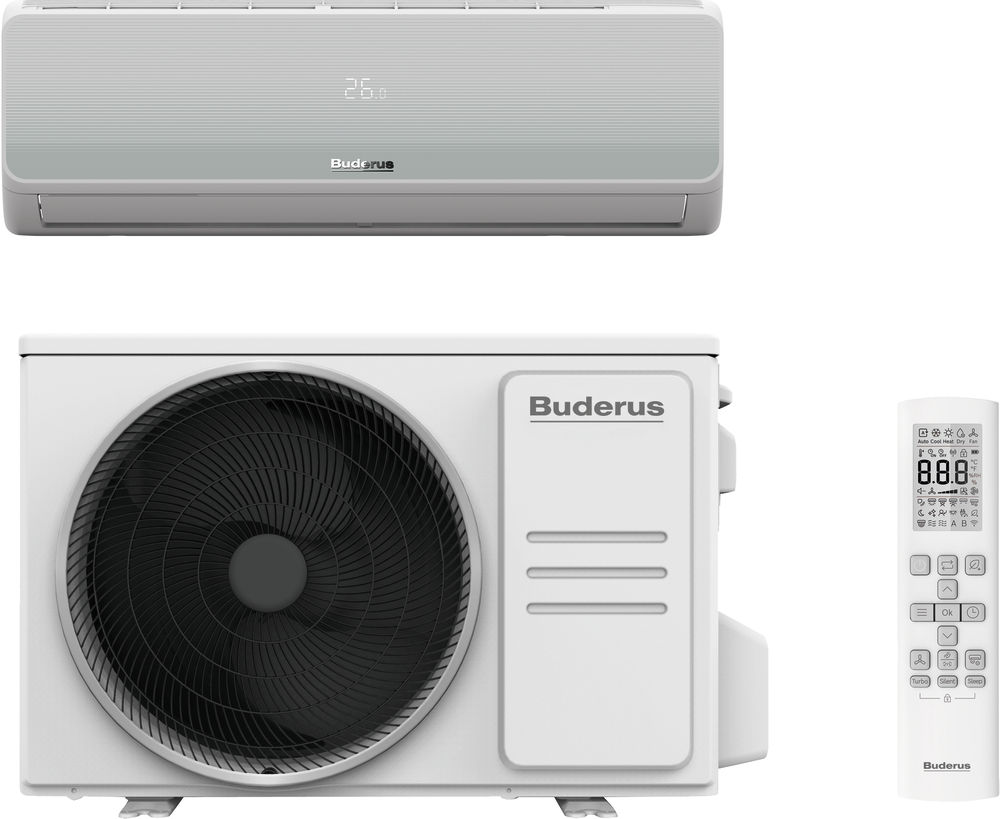 Buderus Logacool AC166i.3-Set 2,6 W Singlesplit-Klimageräte Set 2,6 kW | 7733703599