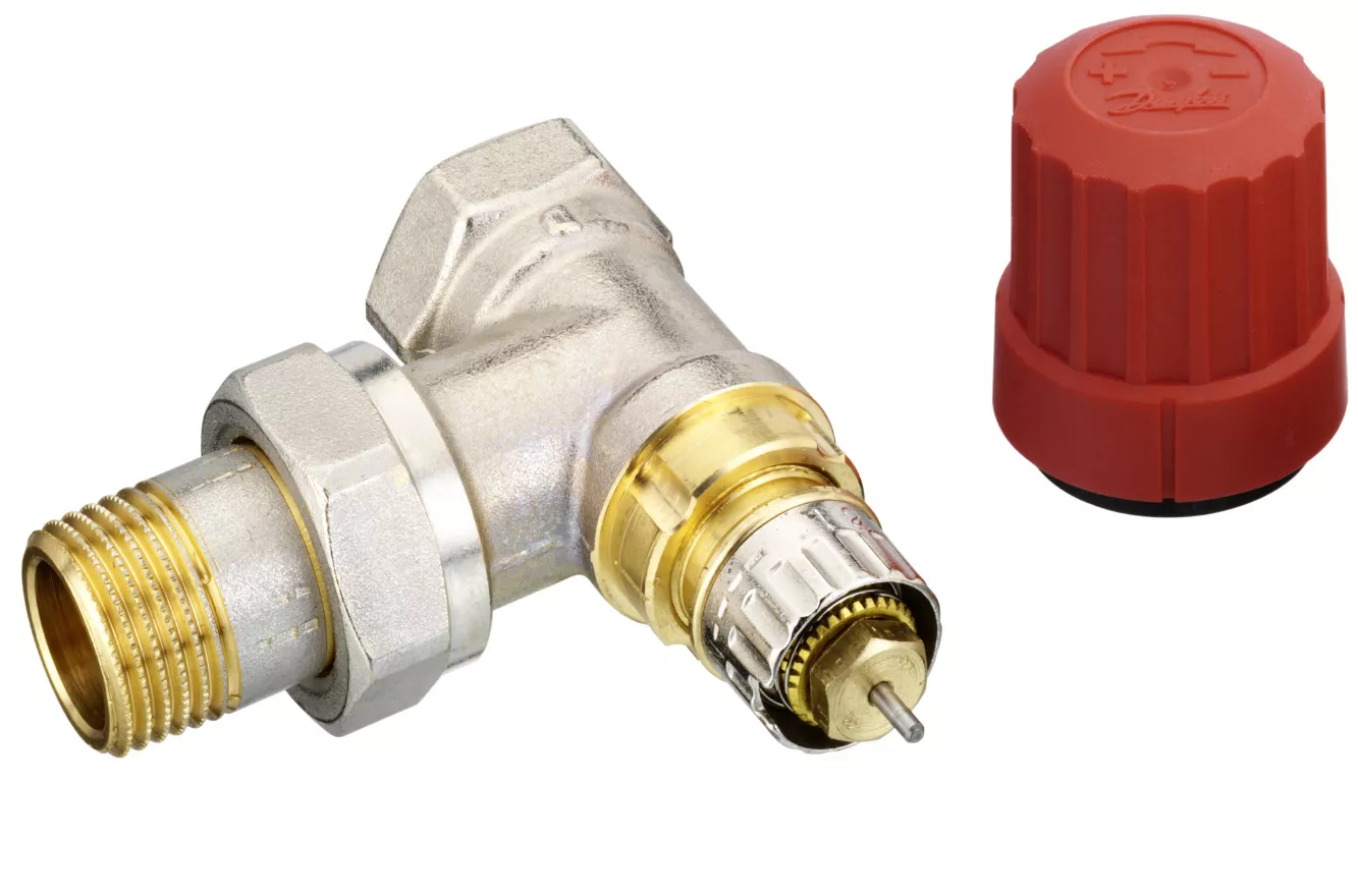 Danfoss Ventilunterteil RA-N 15 1/2" Eck matt vernickelt | 013G0033