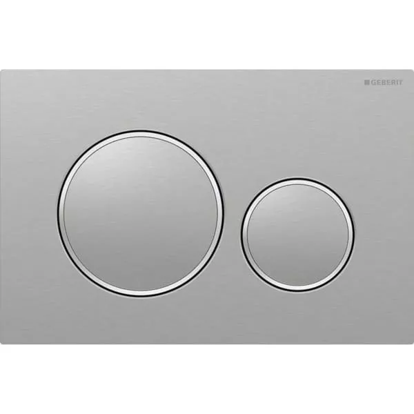 GEBERIT Abdeckpl.Sigma20 edelstahl geb./poliert f.2-Mengen-Spülung, für UPK | 115.882.SN.1