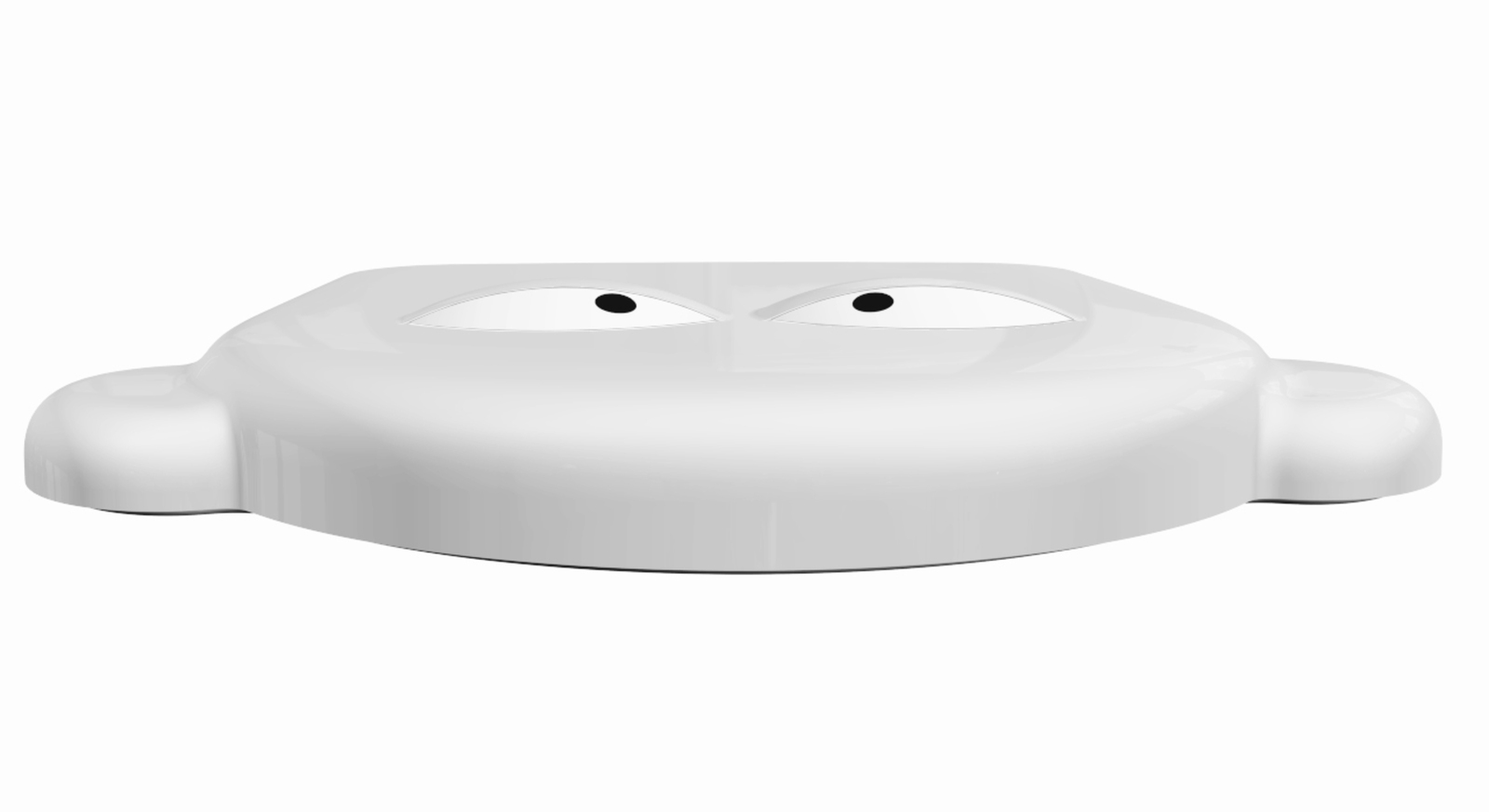 VIGOUR WC-Sitz Kind Froschdesign weiß mit Griff & Absenkautomatik | DEKSIFAS