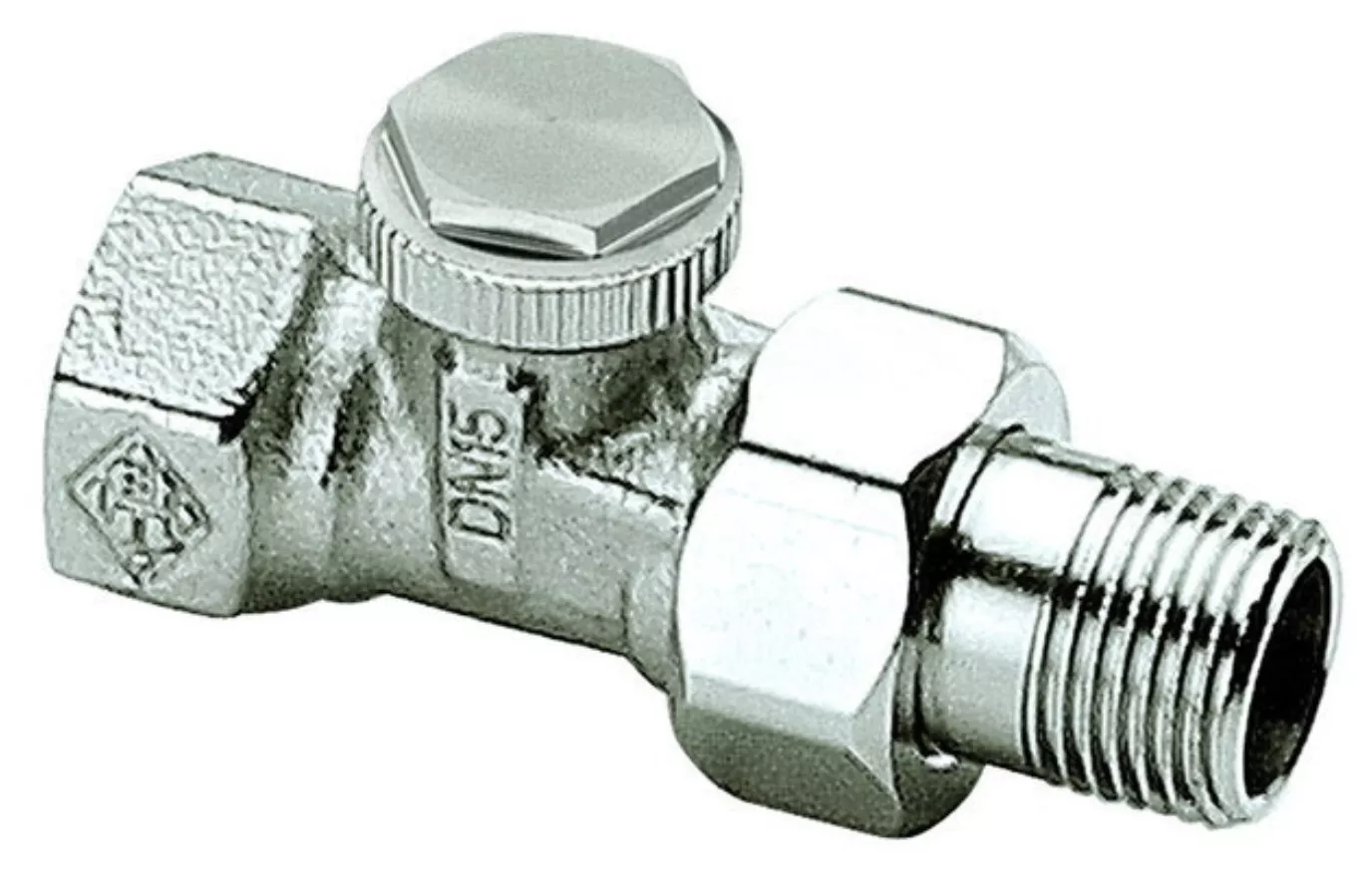 Heimeier Radiator-Verschraubung Regutec 3/8" Dg RG vernickelt | RTRV10D
