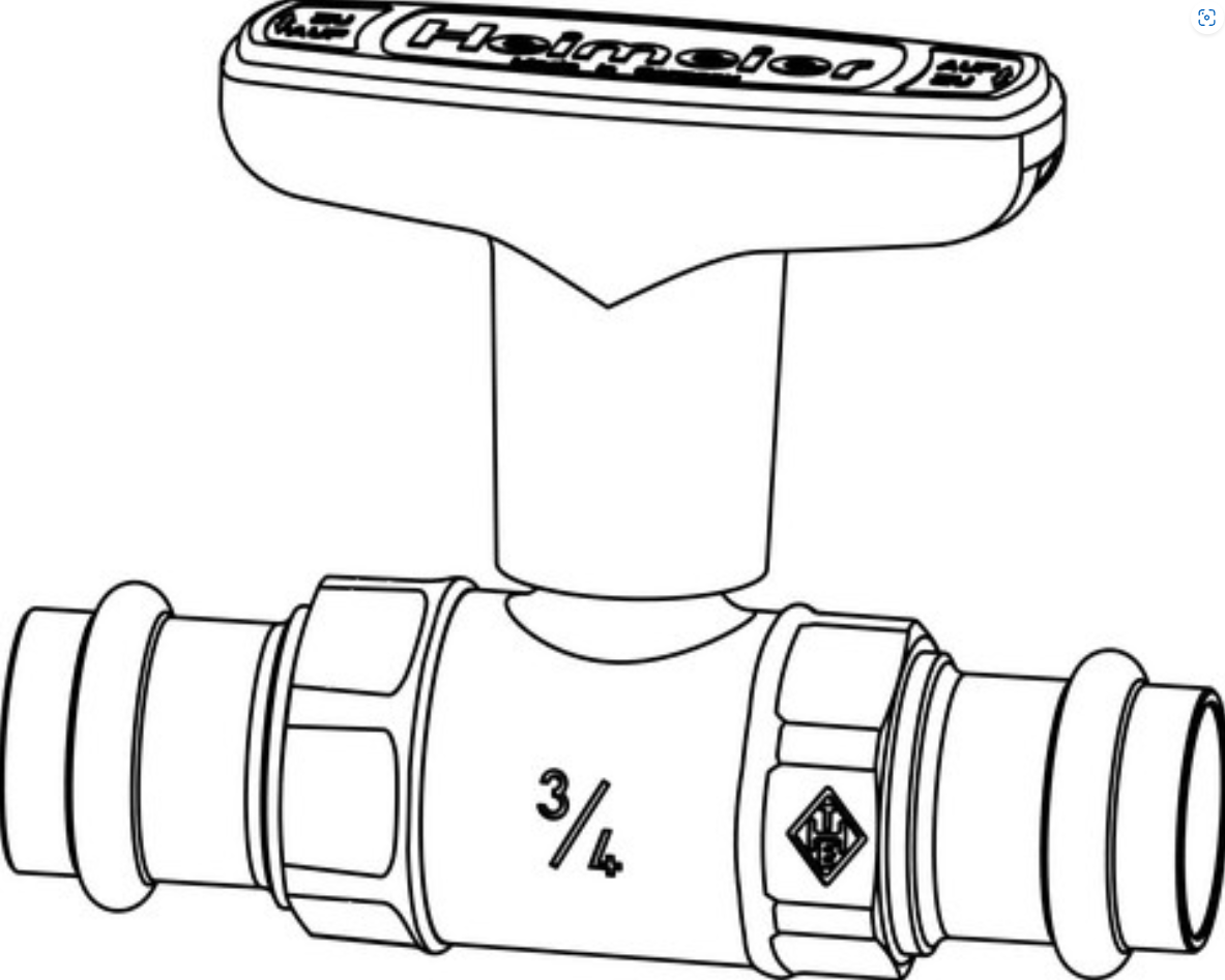 Heimeier Heizungskugelhahn Globo H 25 28mm x 28mm Viega Sanpress | GLOBOH25P